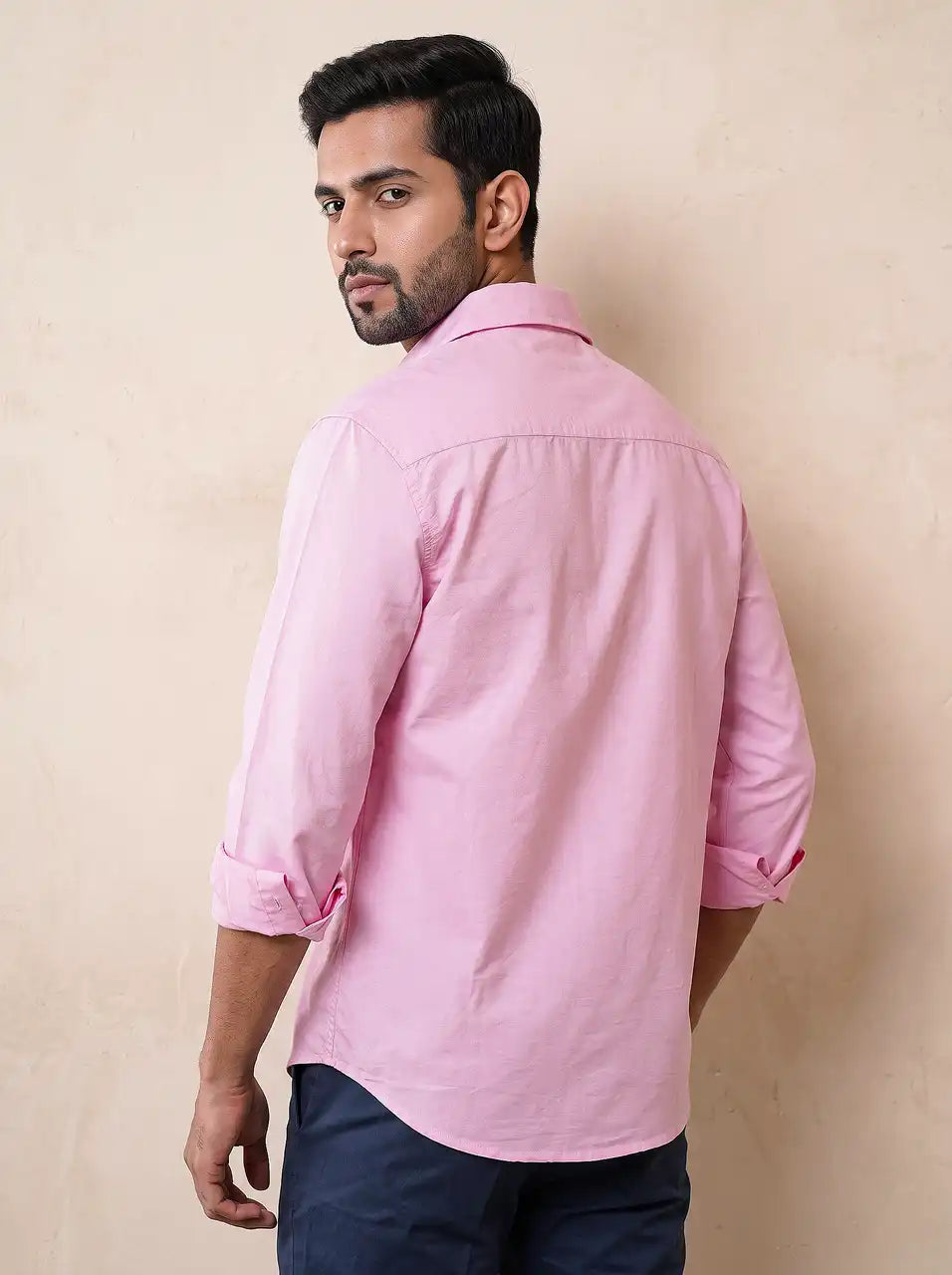 Rose Mist Oxford Casual Shirt