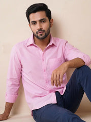 Rose Mist Oxford Casual Shirt