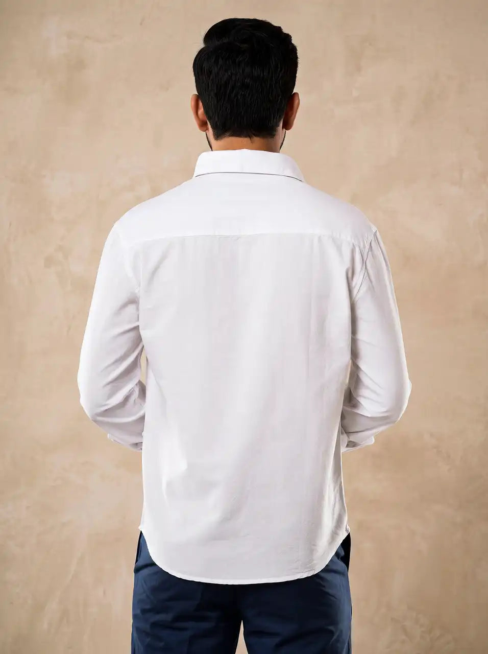 Pure White Oxford Casual Shirt
