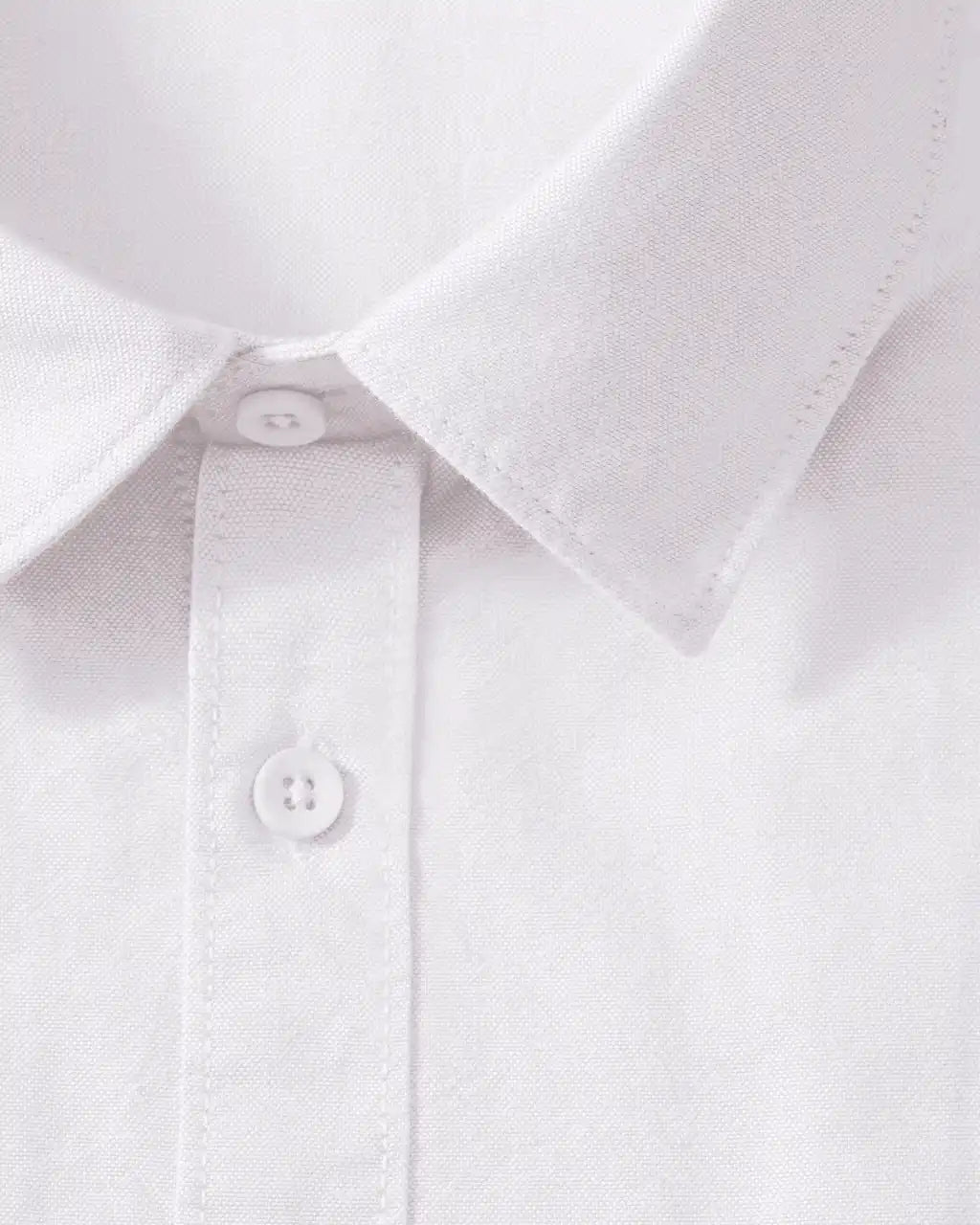 Pure White Oxford Casual Shirt