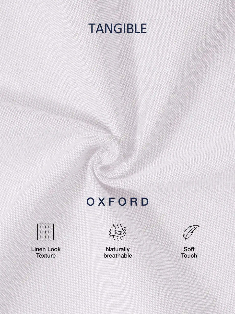 Pure White Oxford Casual Shirt