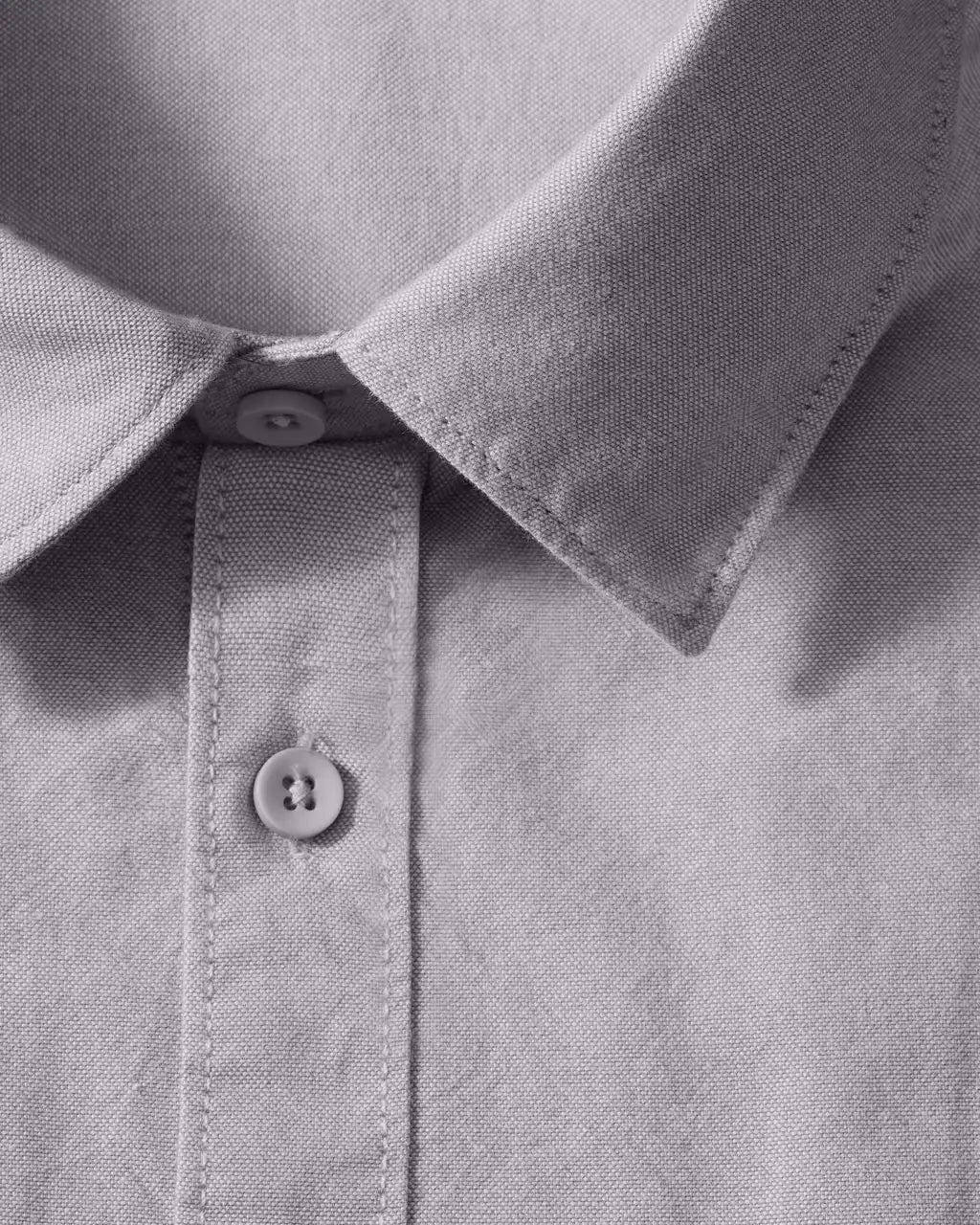Steel Grey Oxford Casual Shirt