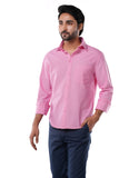 100% Cotton Oxford Signature Coral Depth Casual Shirt