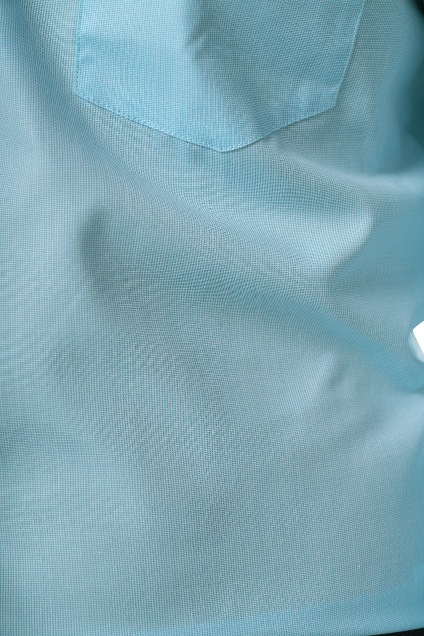 Poly Cotton Refined Pin Stripe Sky Blue Formal Shirt