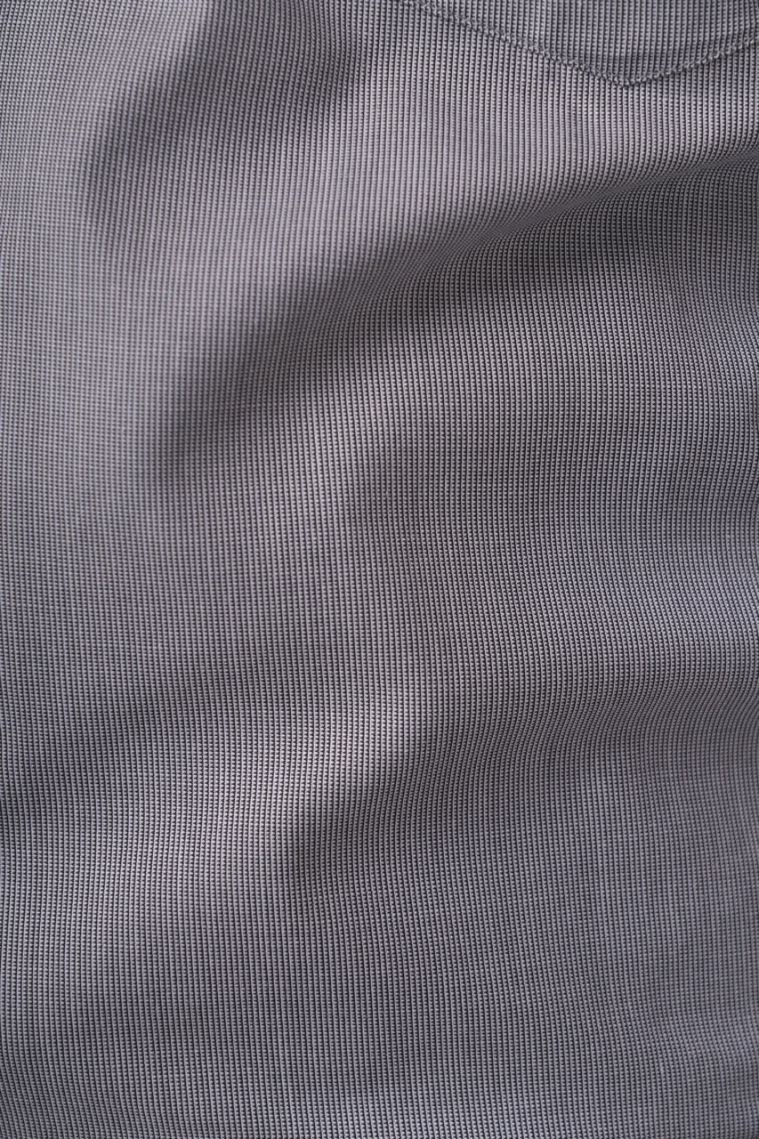 Poly Cotton Refined Pin Stripe Charcoal Grey Formal Shirt