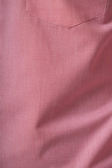 Brick Red 80% Poly 20% Cotton Full Sleeve Formal Shirt for Men | Tangible Refined Micro Checks Classic Fit Shirt
