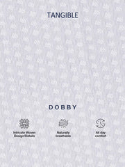 Prime White Pixel Dobby Formal Shirt