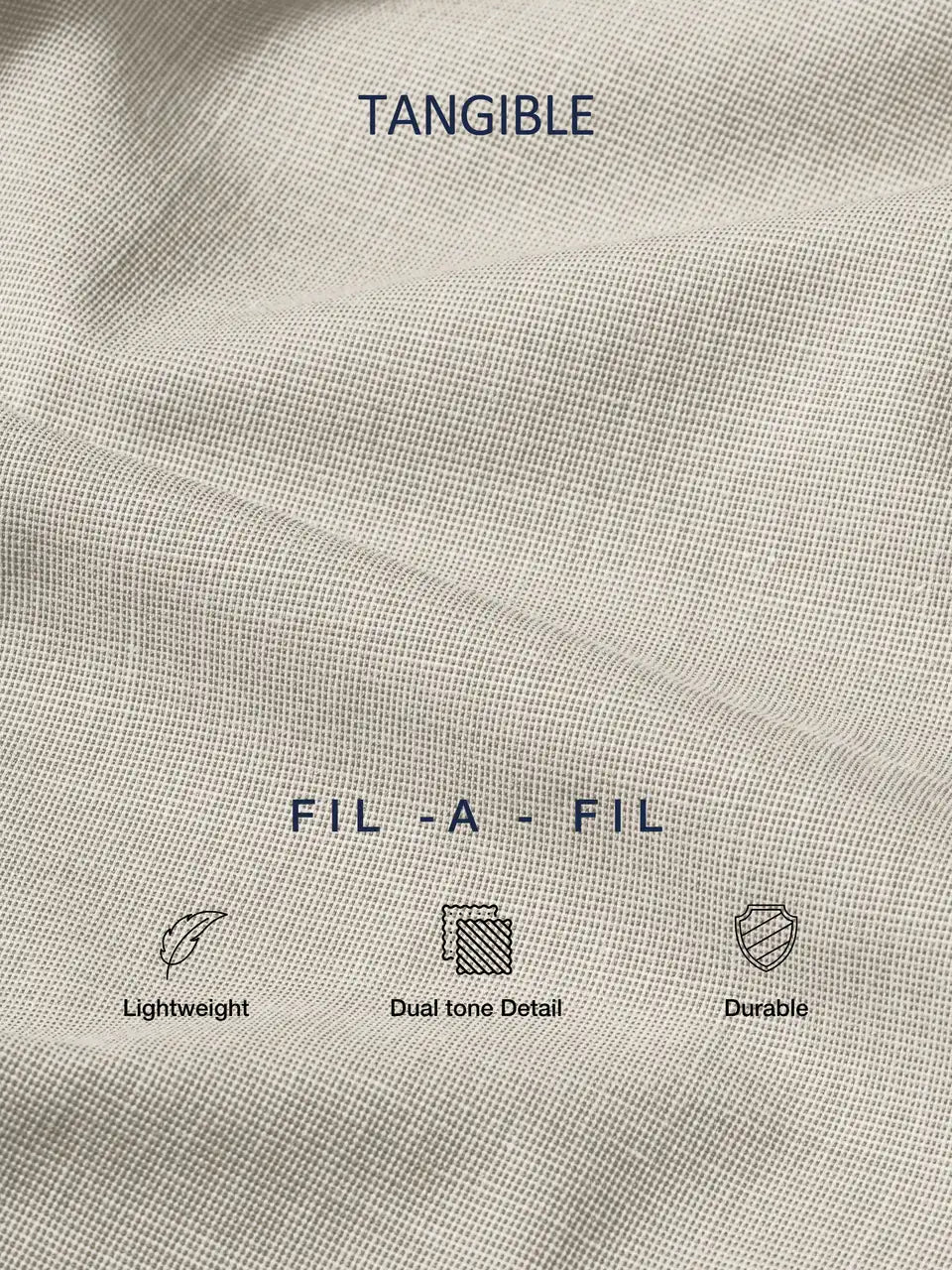 Almond Beige Fil-a-Fil Formal Shirt