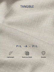 Almond Beige Fil-a-Fil Formal Shirt