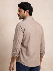Sand Dune Slub Cotton Casual Shirt