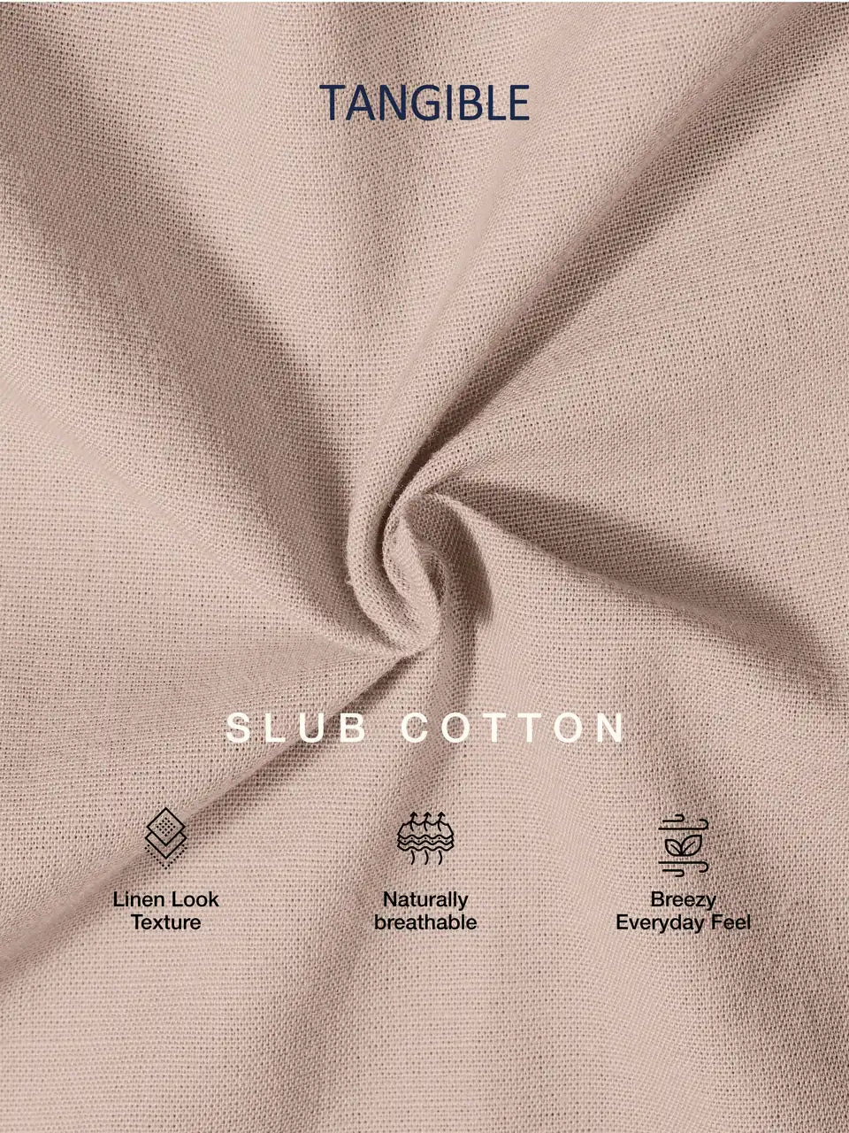 Sand Dune Slub Cotton Casual Shirt