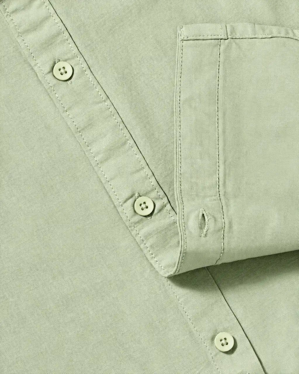 Sage Mist Slub Cotton Casual Shirt