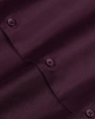 Merlot Plum Stretch Cotton Formal Shirt