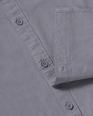 Shadow Grey Slub Cotton Casual Shirt