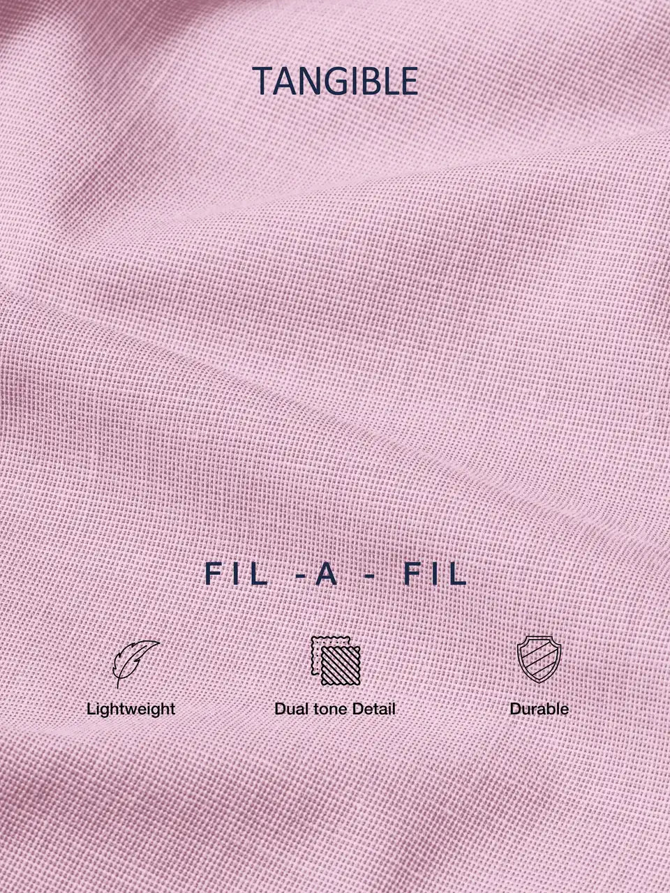 Blush Pink Fil-a-Fil Formal Shirt