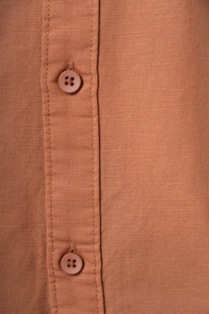 Poly Cotton Fil-a-fil Executive Rustic Beige Formal Shirt