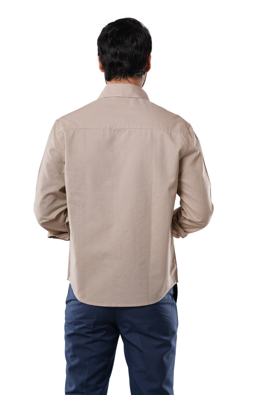 100% Slub Cotton Heritage Sand Dune Casual Shirt