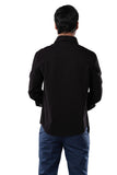 100% Slub Cotton Heritage Midnight Black Casual Shirt