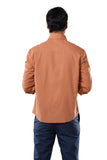 100% Slub Cotton Heritage Amber Brown Casual Shirt