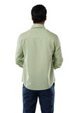 100% Slub Cotton Heritage Sage Mist Casual Shirt