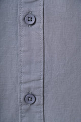 Smoke Grey 100% Slub Grey Cotton Shirt for Men | Tangible Casual Grey Cotton Classic Fit Shirt