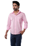 100% Slub Cotton Heritage Rose Quartz Casual Shirt