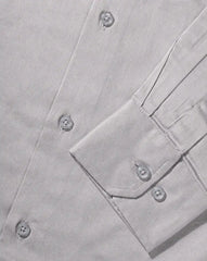Stone Taupe Stretch Cotton Formal Shirt